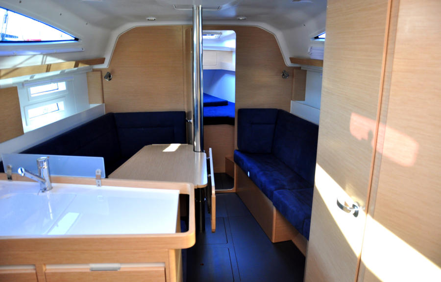 Saloon in Elan 354 Impression Orange AS for charter in Izola in Slovenia