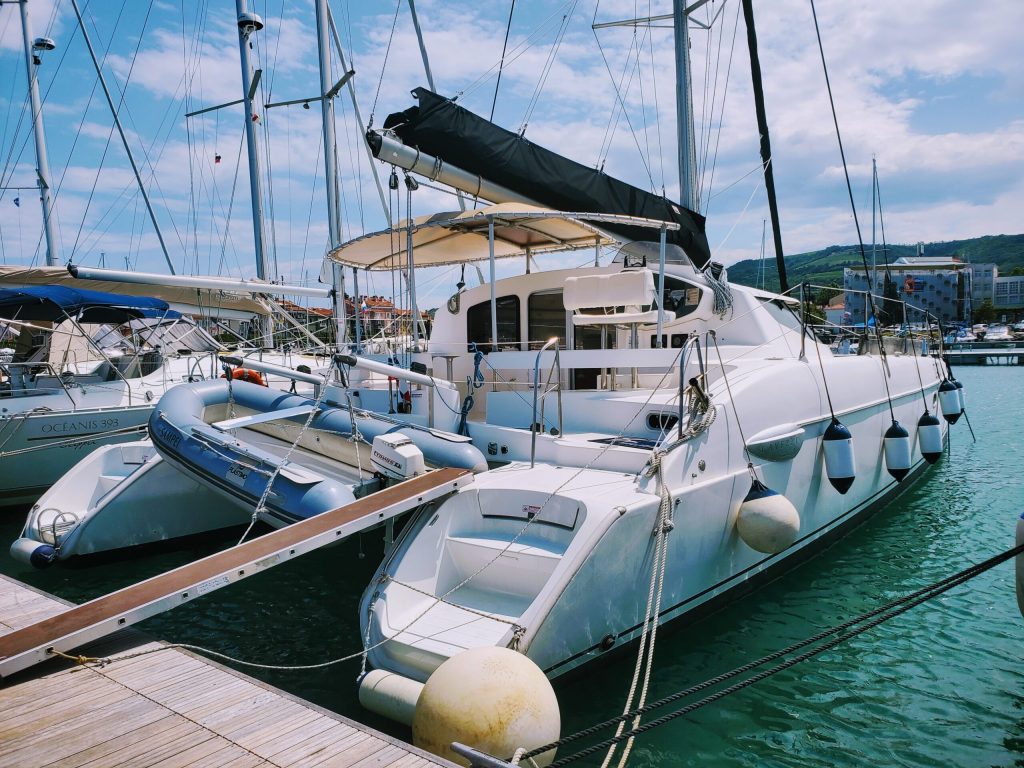 Katamaran Lavezzi 40 Sampei v Marini Izola v Sloveniji